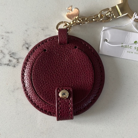 Kate SpadeCircle Mirror Leather Bagcharm/keychain - Picture 7 of 14